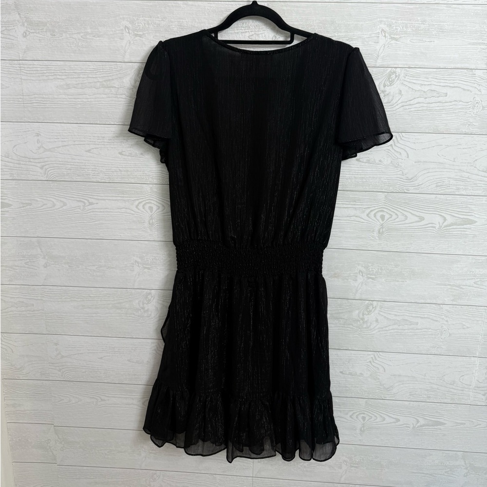 MICHAEL Michael Kors Black Short Sleeve Midi Dress